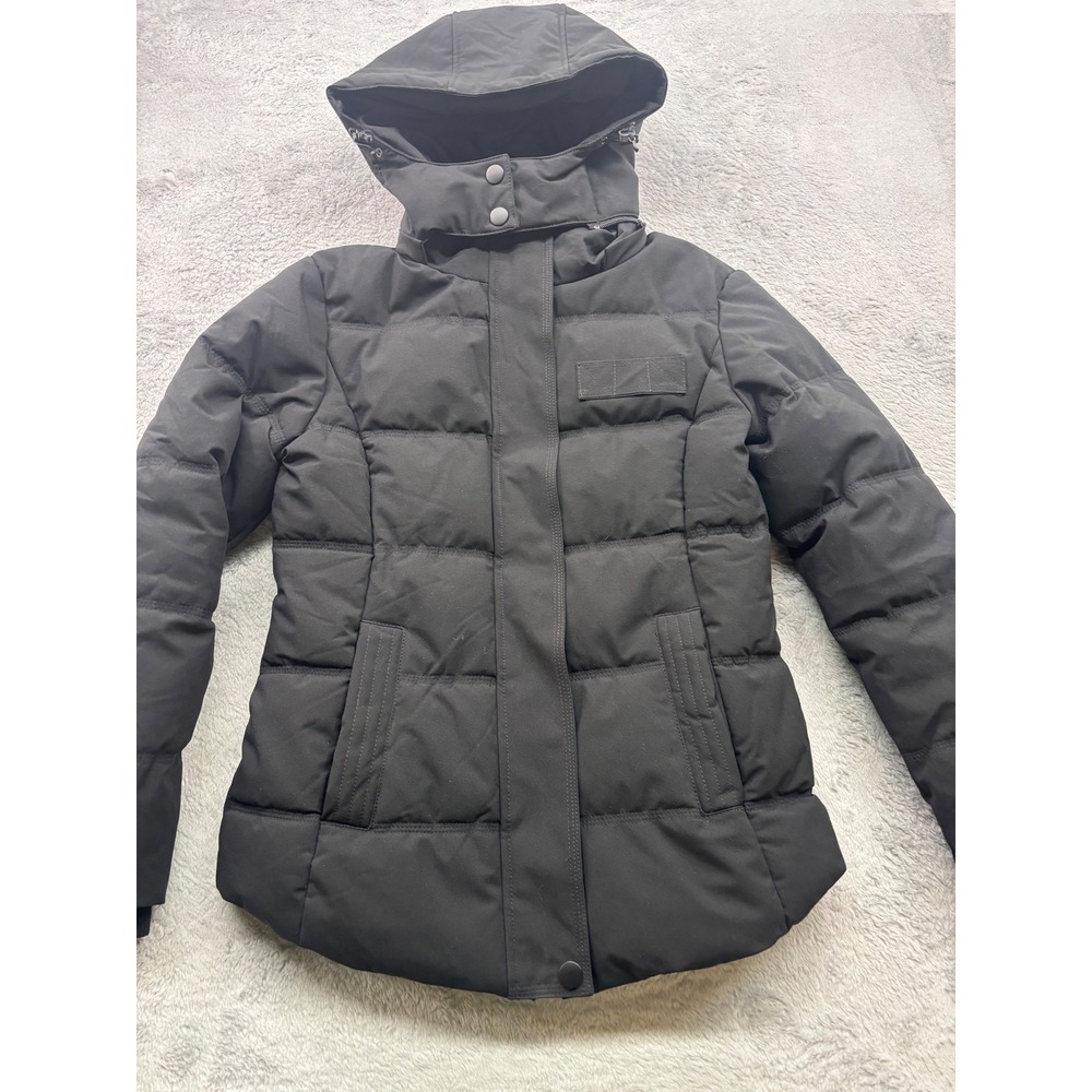 Wantdo Women's Black Puffer Jacket Hooded Winter Warm Insulated‎ Size S